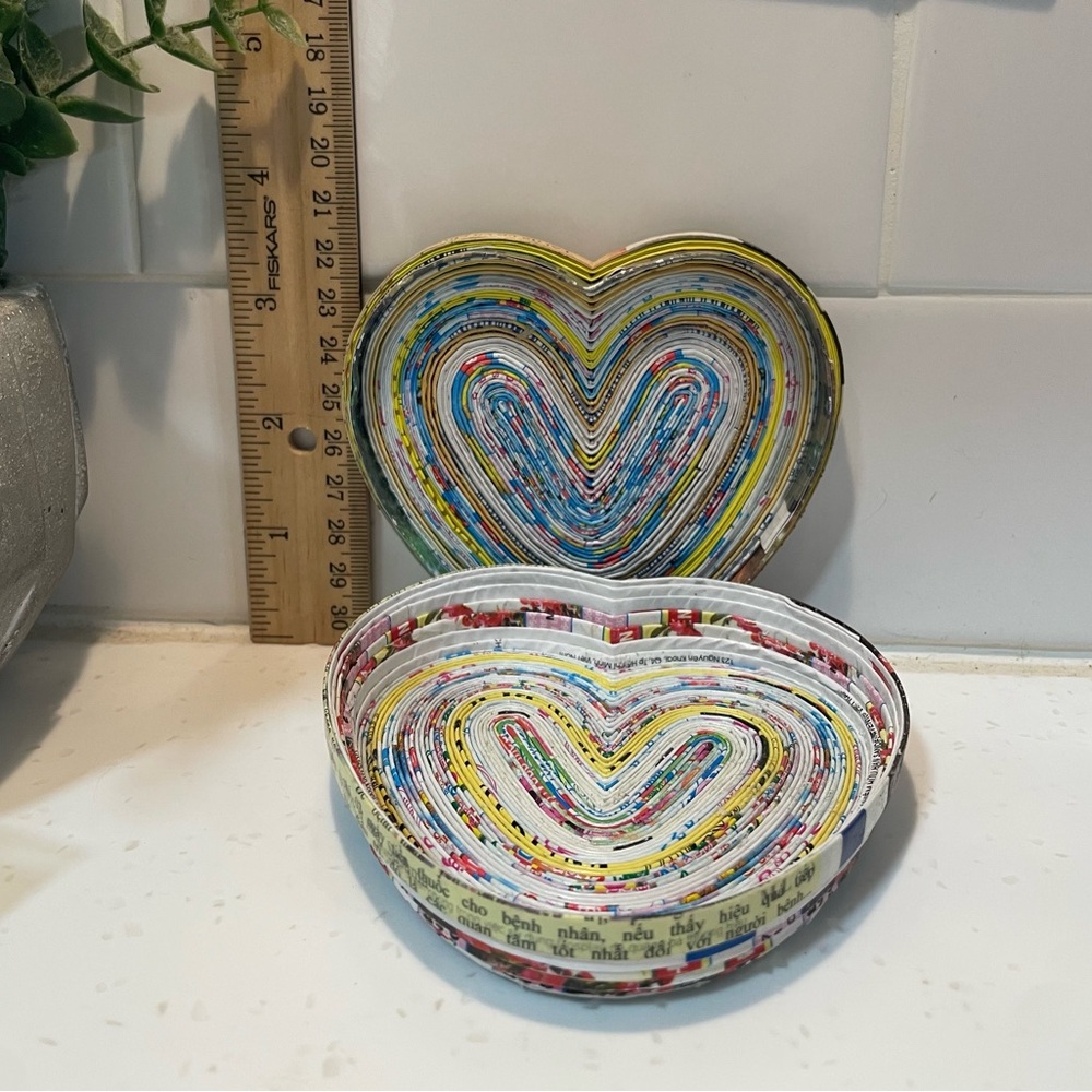 Handmade Upcycled Heart-Shaped Keepsake Box